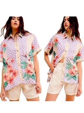 Free People We The Free Retro Tropics Shirt